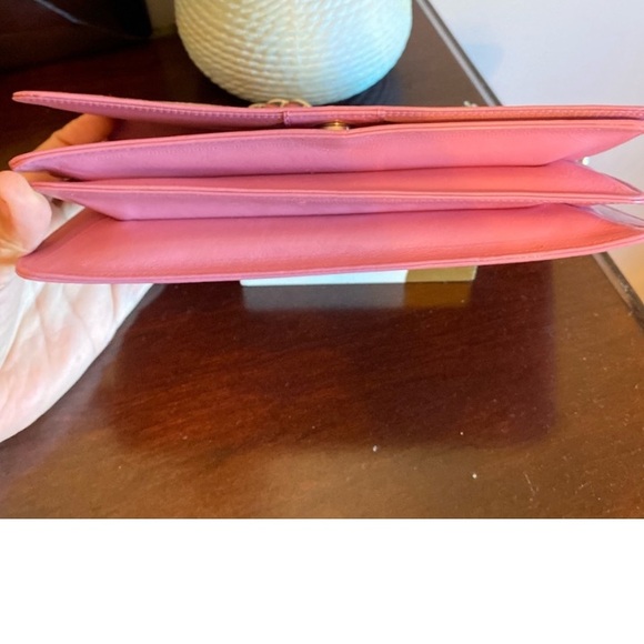 Nordstrom lavender / pink Leather & Suede Evening Bag - Picture 8 of 9